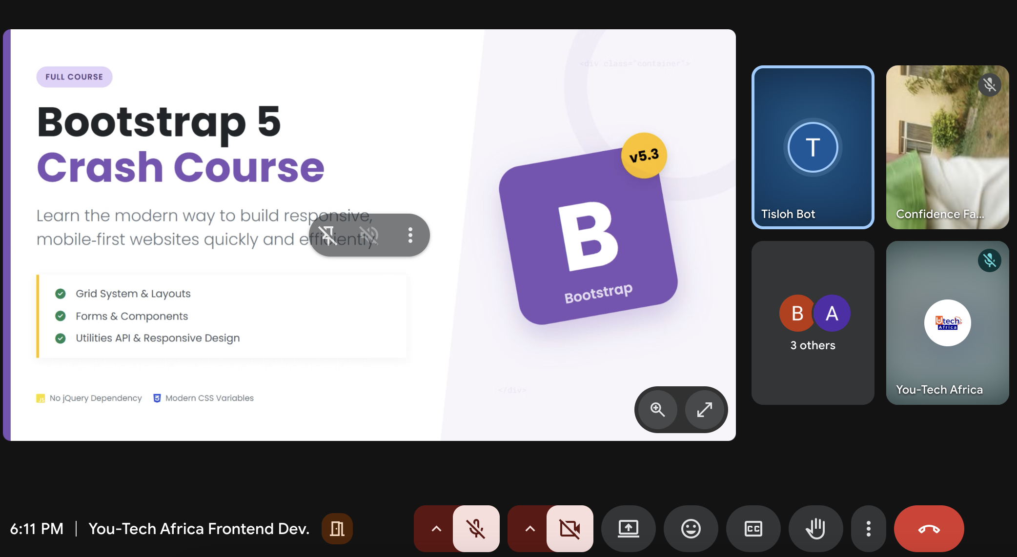 Bootstrap 5 Frontend Course Slide